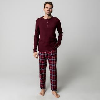 Manor Man Karierte Flanell Pyjamahose  