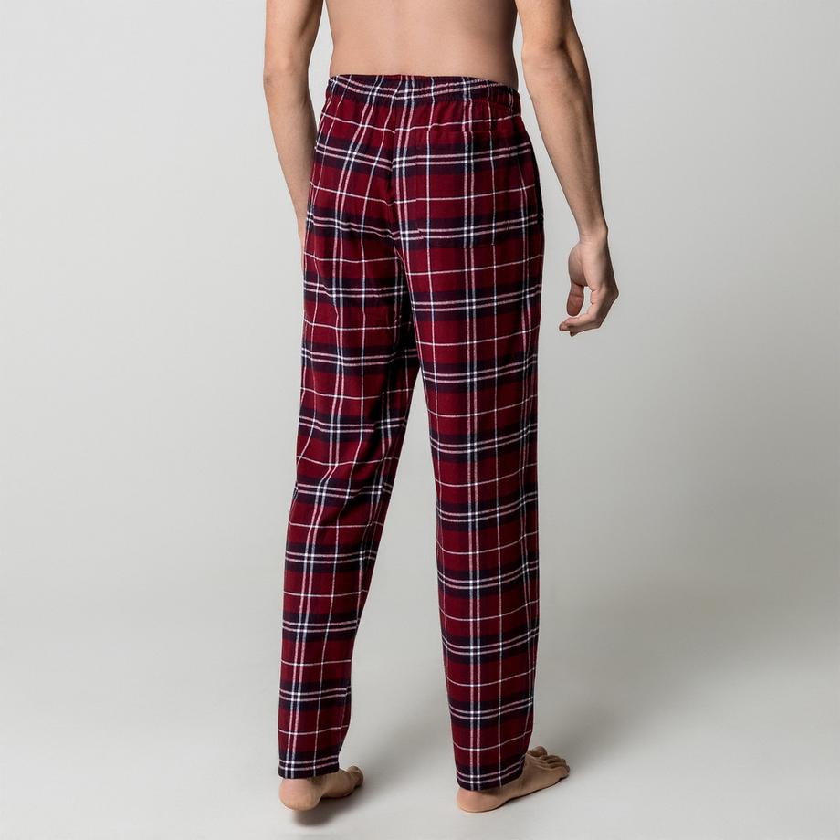 Manor Man Karierte Flanell Pyjamahose  