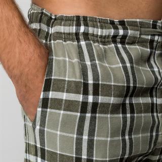 Manor Man Karierte Flanell Pyjamahose  