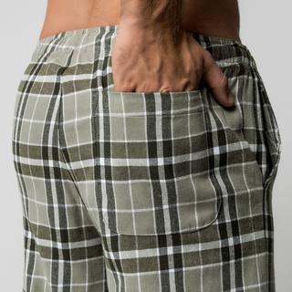 Manor Man Karierte Flanell Pyjamahose  