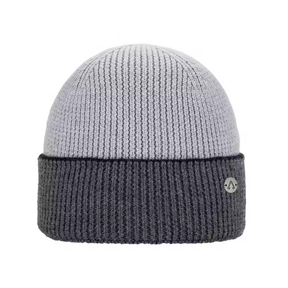PAC Zweifarbige Rippstrick-Beanie  