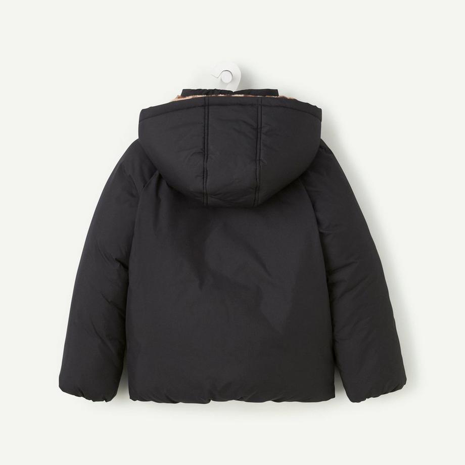 TAO KIDS Giacca con fodera cappuccio stampa leopardata  