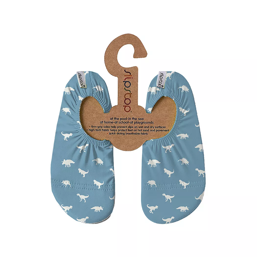 Slipstop - Badesandalen, Badesandalen mit Dinosaurier-Print, 33-35, Blau