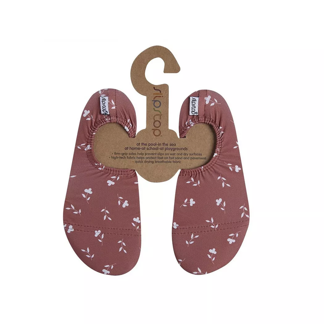 Slipstop - Badesandalen, Blumen Badesandalen, 24-26, Rot