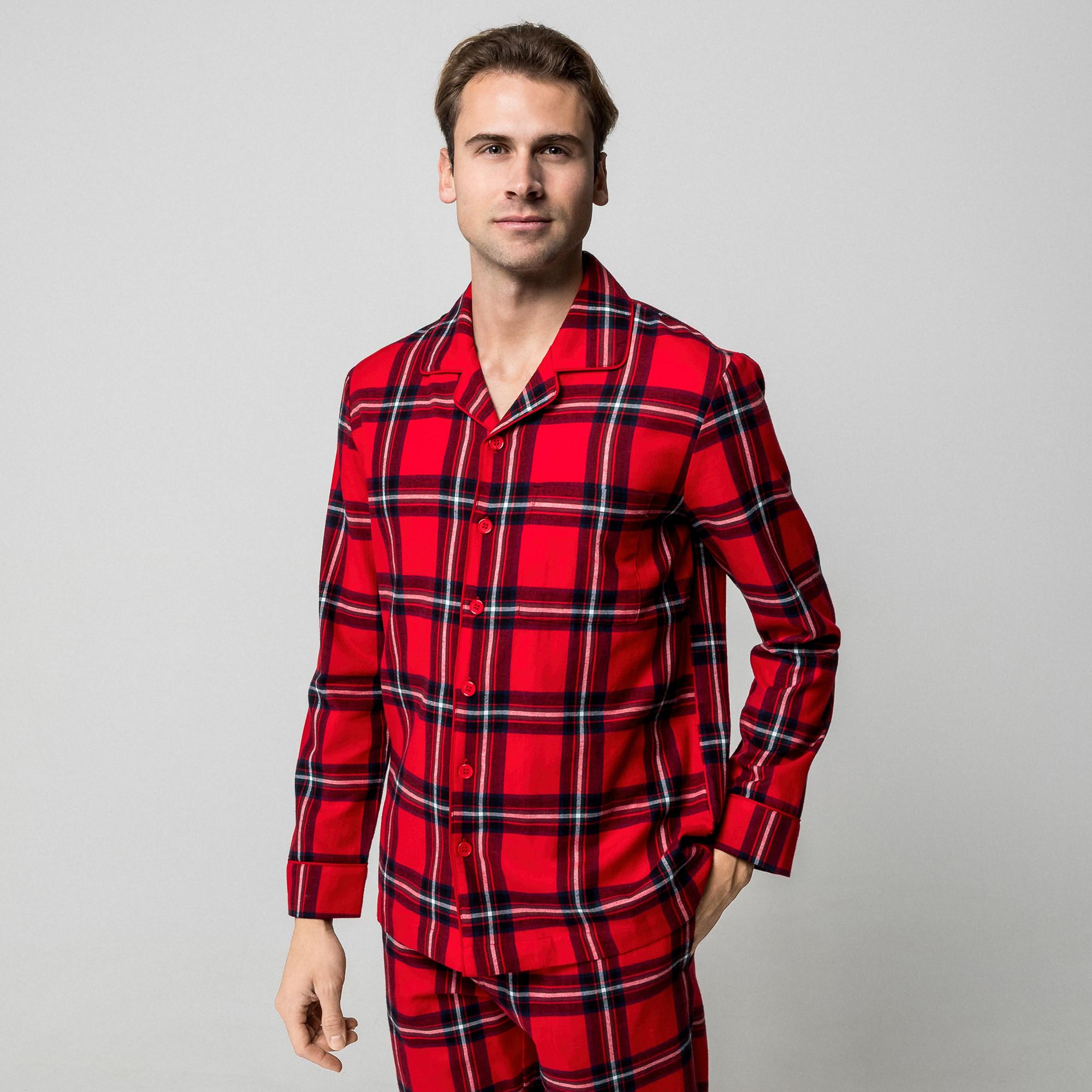 Manor Man Kariertes Flanell Pyjama Set  