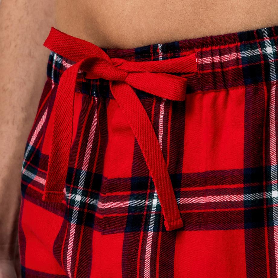 Manor Man Ensemble Pyjama Flanelle Carreaux  