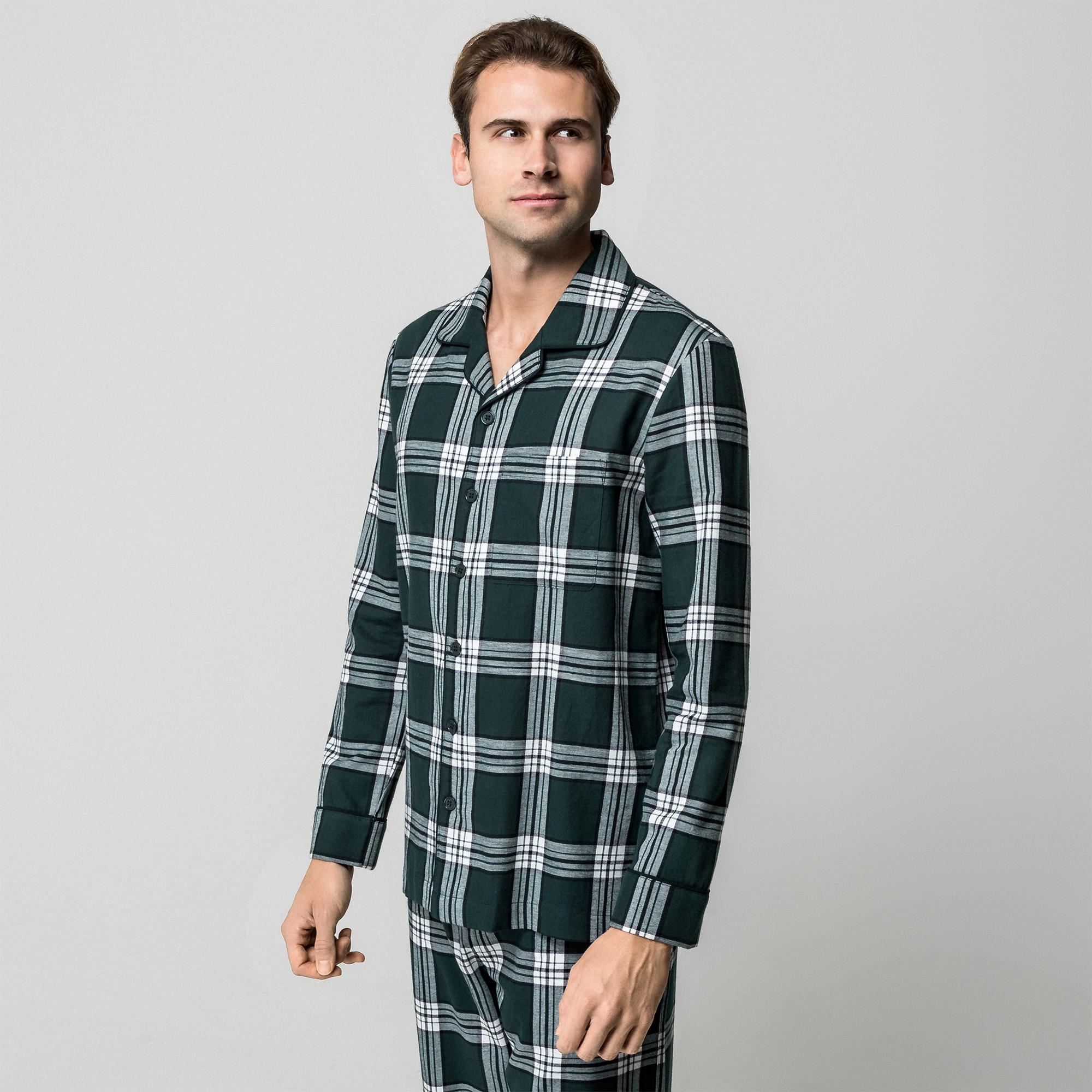Manor Man Kariertes Pyjama-Set  