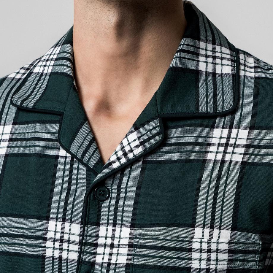 Manor Man Set pigiama a quadri  