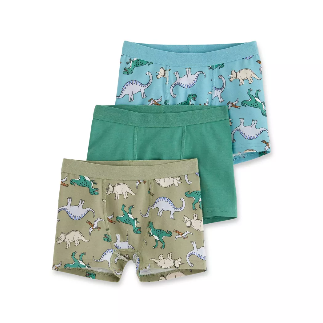 Lindex - Boxershorts, 3er-Pack, 122-128, Hellgrün