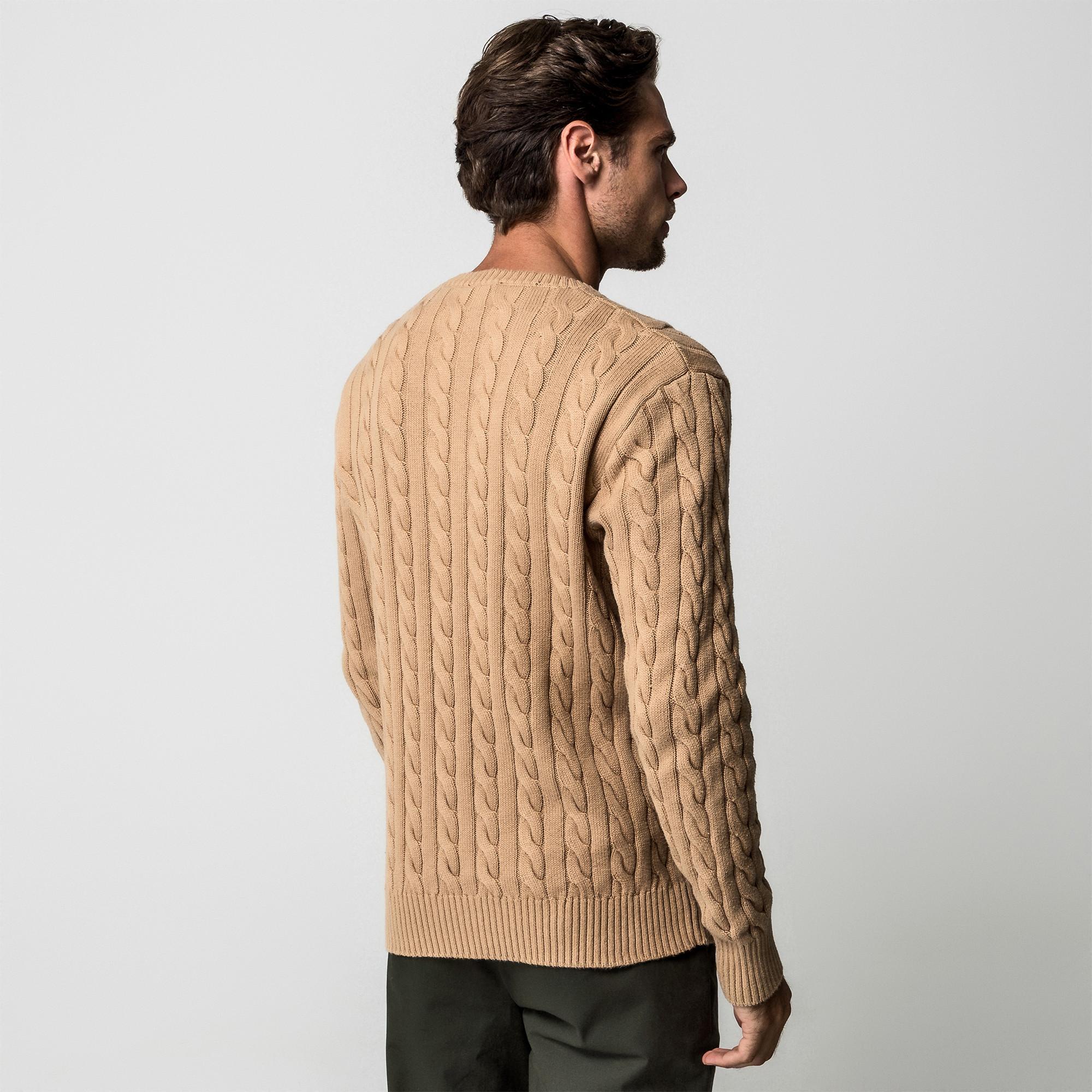 Manor Man Zopfmuster Pullover  