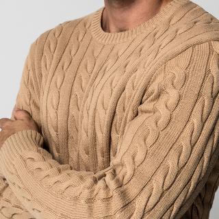 Manor Man Zopfmuster Pullover  