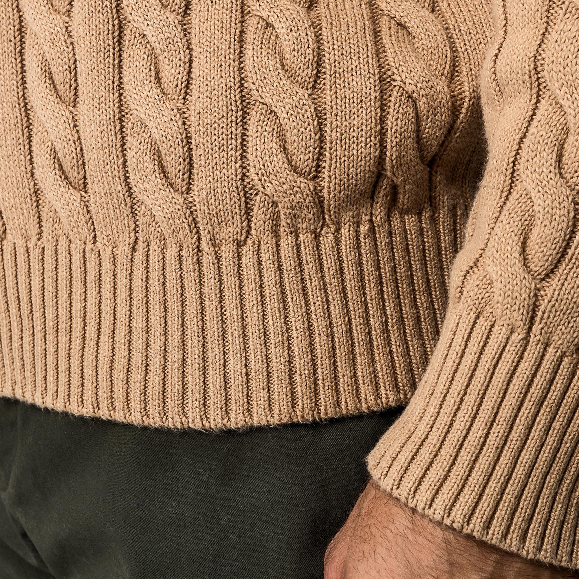 Manor Man Zopfmuster Pullover  