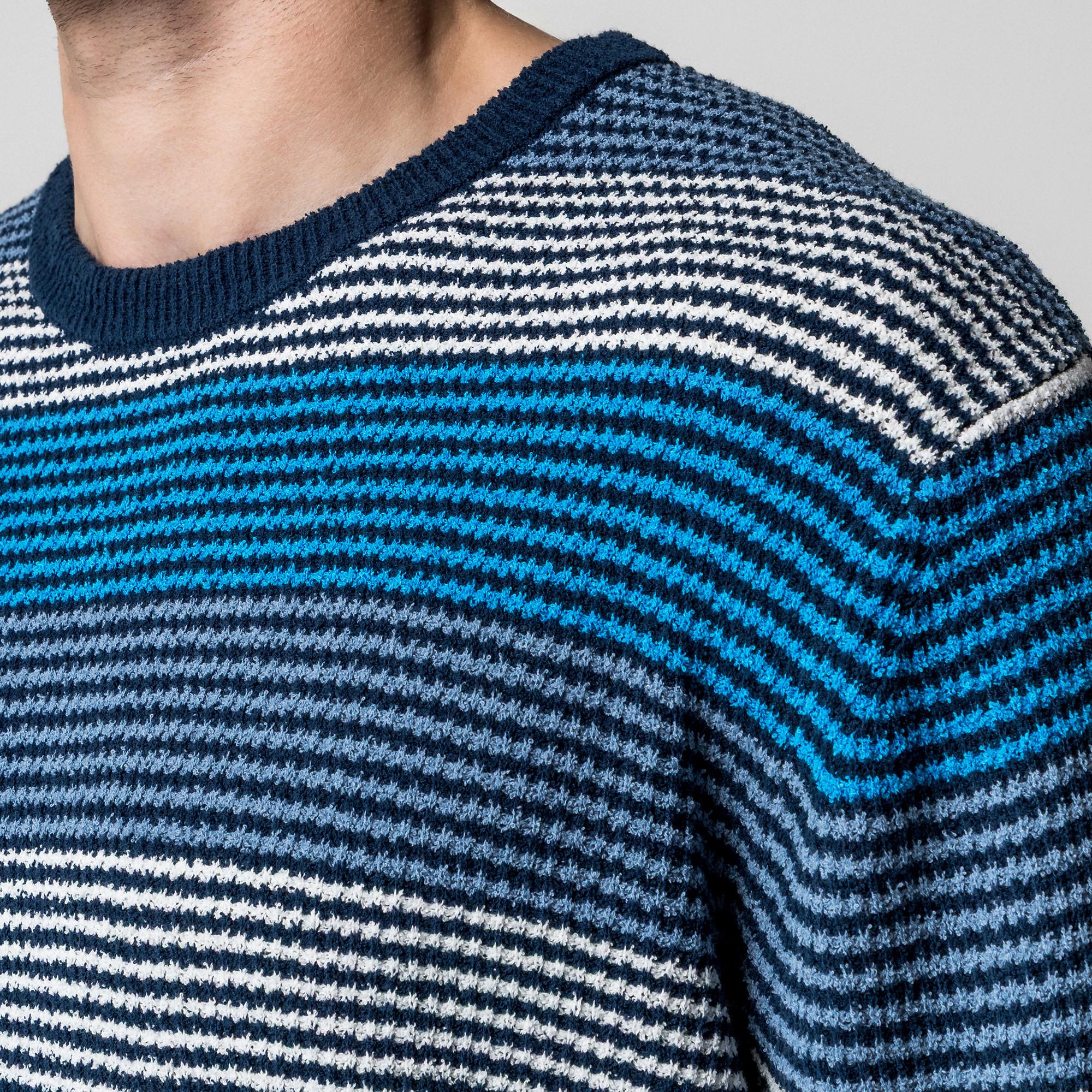 Manor Man Pull Rayé Coupe Droite  