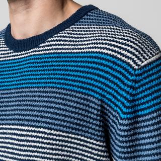 Manor Man Pull Rayé Coupe Droite  