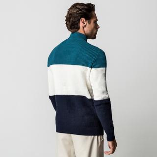 Manor Man Pullover Lavorato a Maglia Color Block  