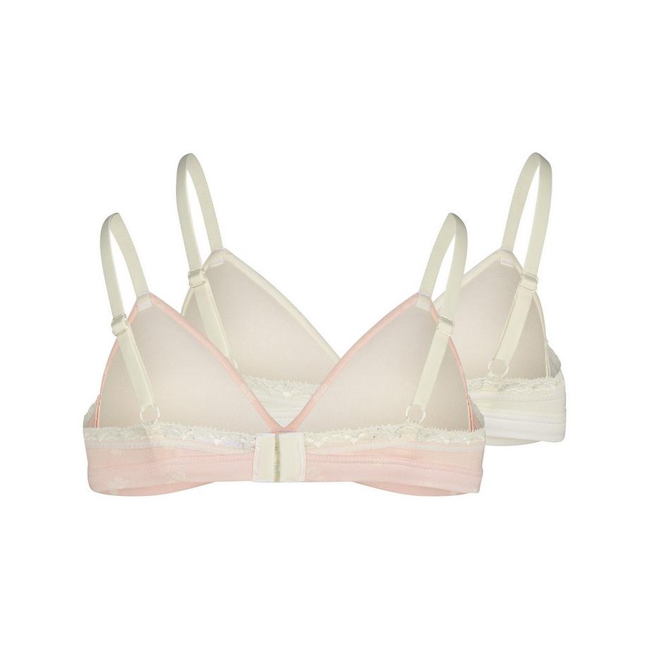 Skiny CottonLace Multipack Wattierter Triangle-BH 2er-Pack  