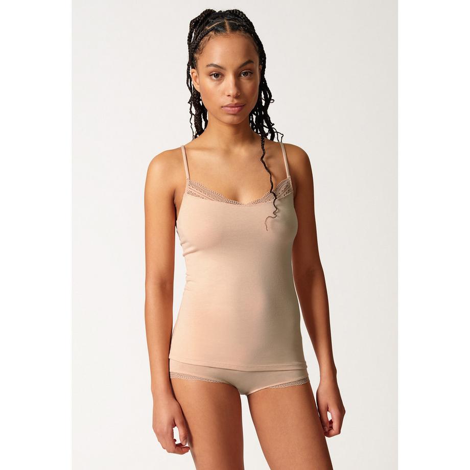 Skiny Classicotton Top Spalline Sottili  