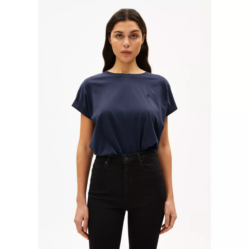 ARMEDANGELS T-Shirt IDAARA dunkelblau   L damen