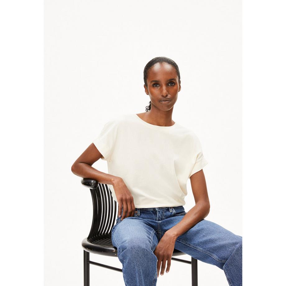 ARMEDANGELS T-shirt con maniche risvoltate  