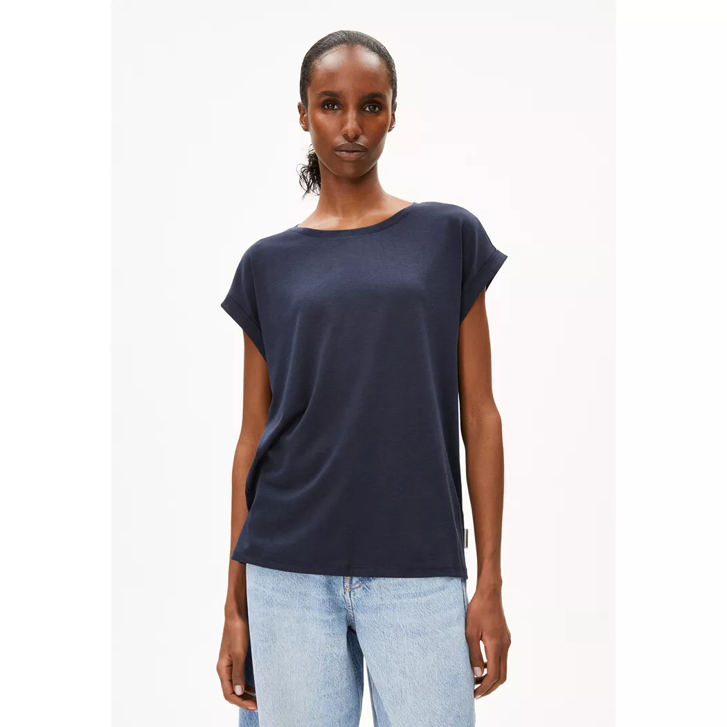 ARMEDANGELS T-Shirt IDAARA dunkelblau   M damen