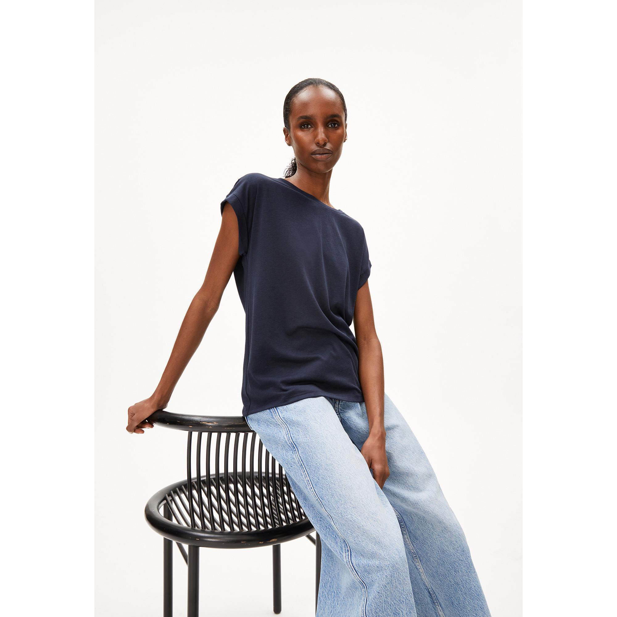 ARMEDANGELS T-Shirt Col Rond Manches Courtes  