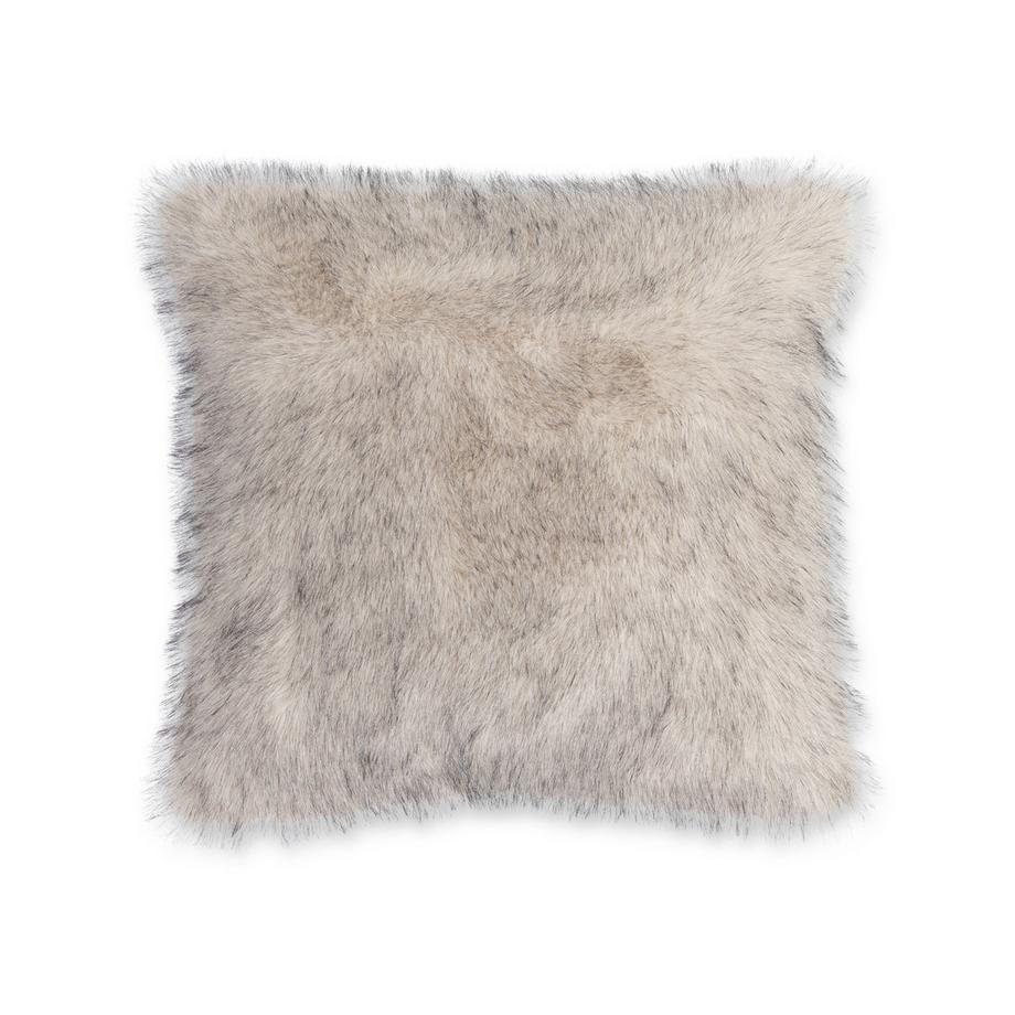 Coussin décoratif en fourrure synthétique