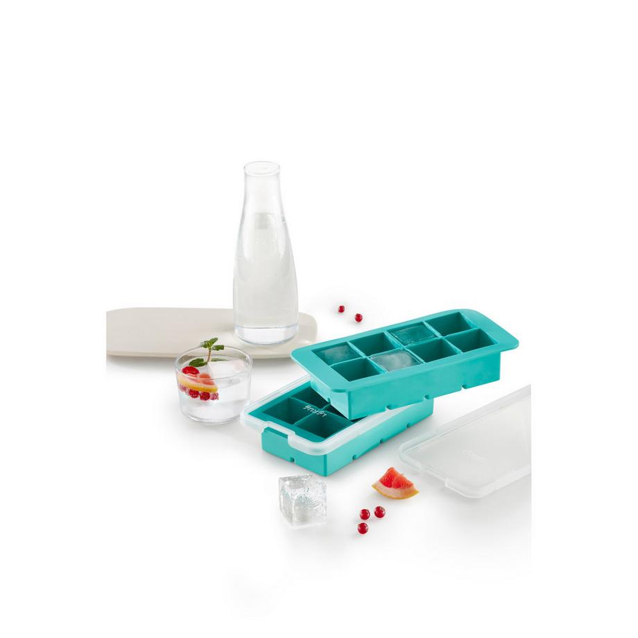 Lékué Macchina per cubetti di ghiaccio XL Quadrato 