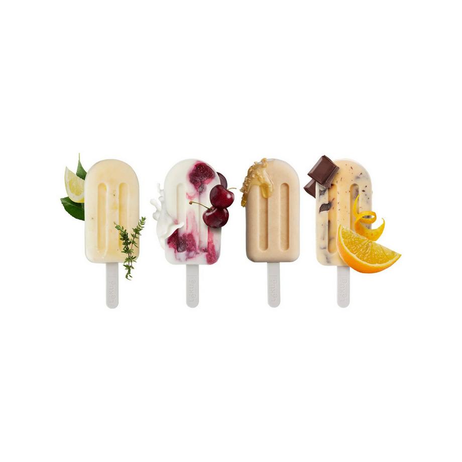 LeKUe Eis am Stiel-Formen-Set Mediterran 