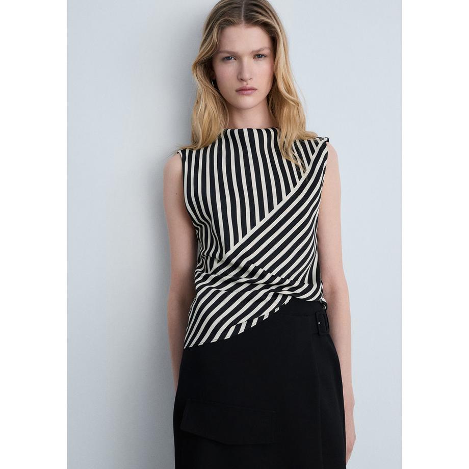 MANGO DUNIA Chemisier rayé sans manches  