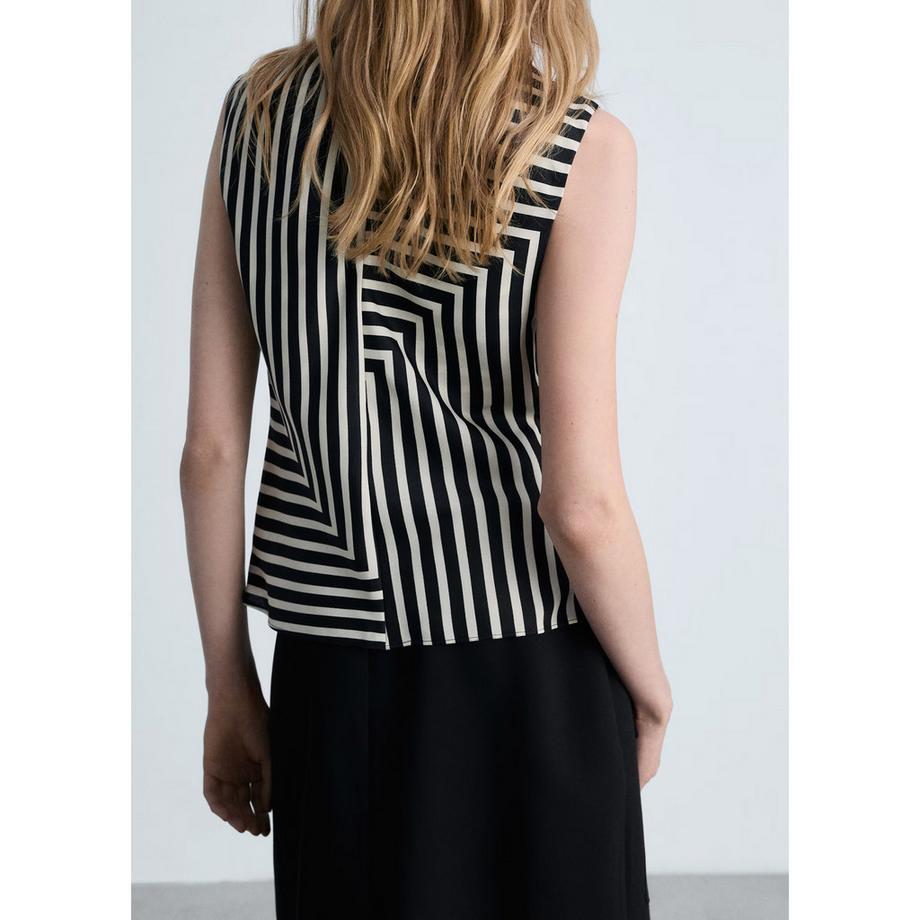 MANGO DUNIA Chemisier rayé sans manches  