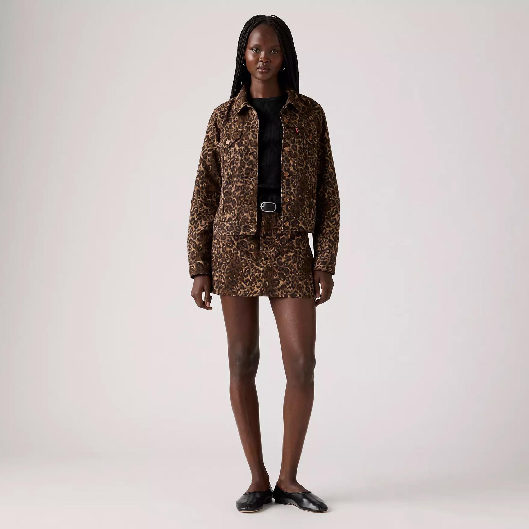 Levi's® Leopard Print Jeansjacke  