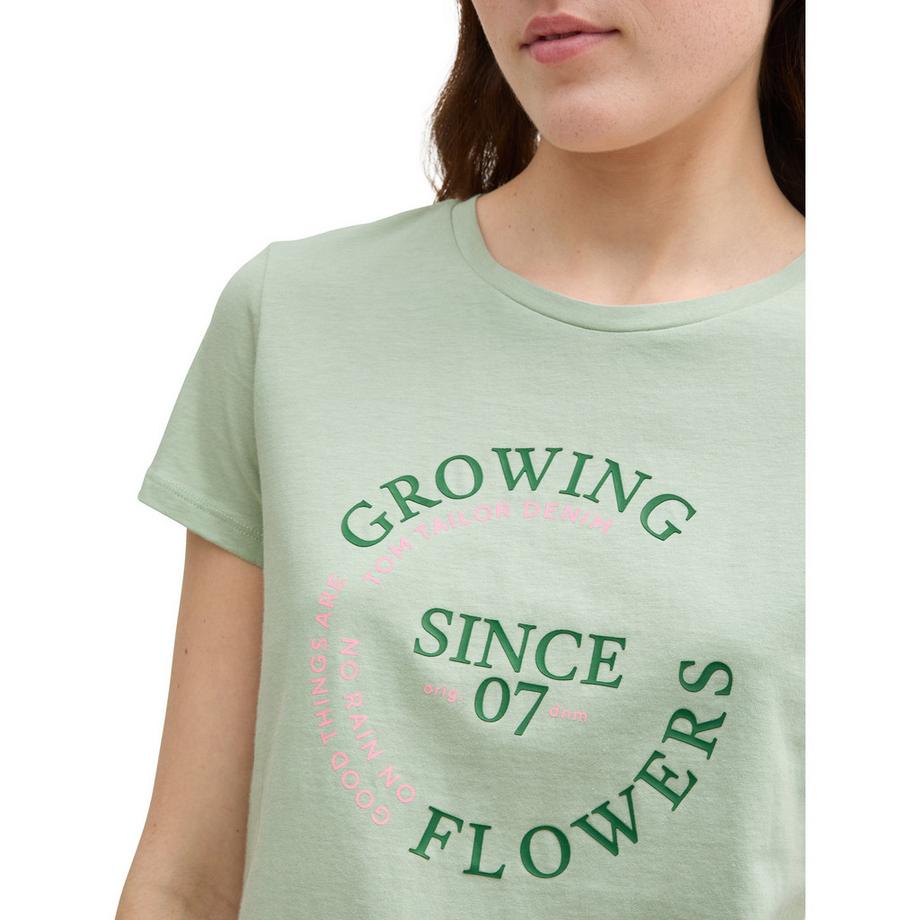 TOM TAILOR Denim T-shirt con stampa  