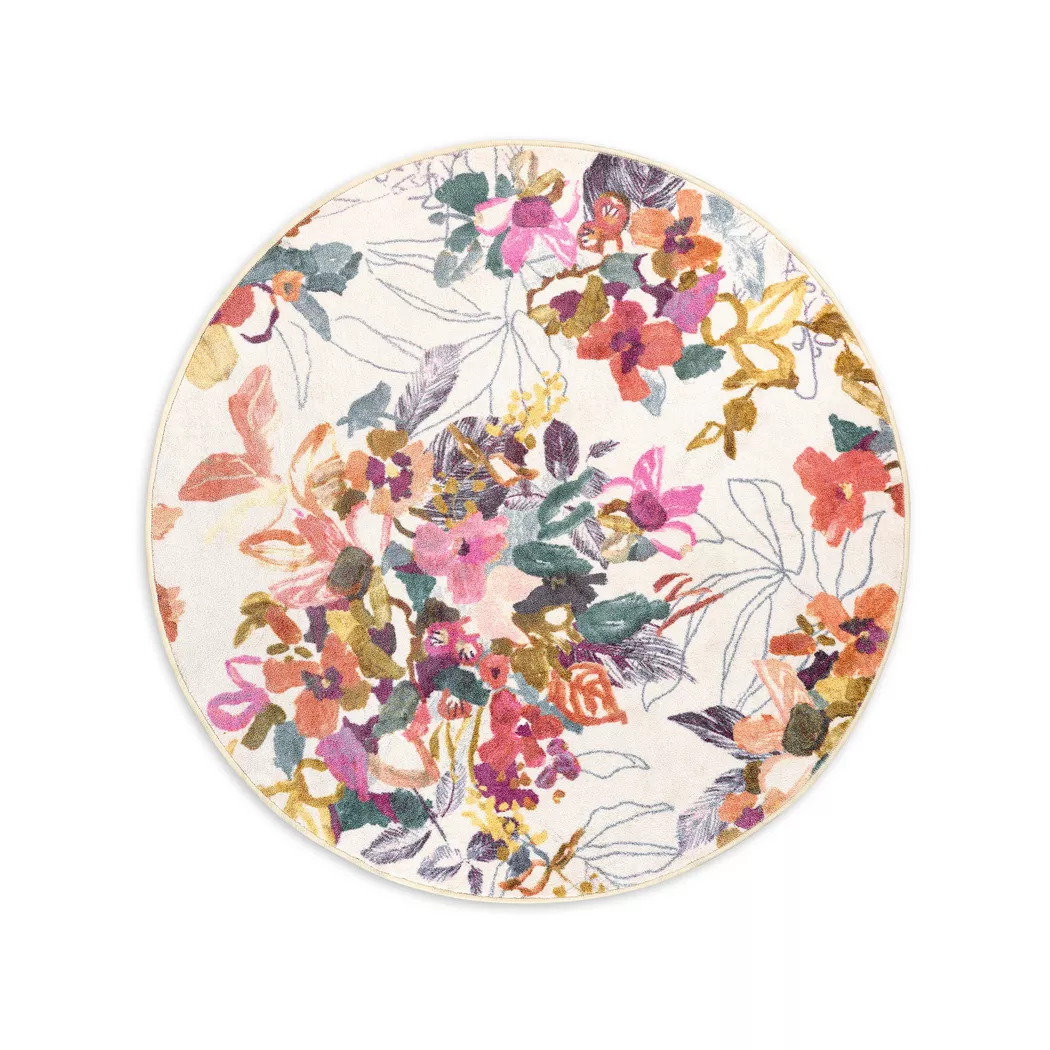 Kas - Teppich, 140cm RUND, Rosa