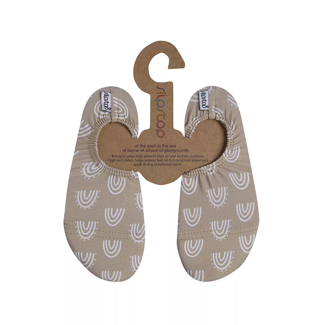 Slipstop - Badesandalen, Regenbogenmuster Badeschuhe, 18-20, Beige