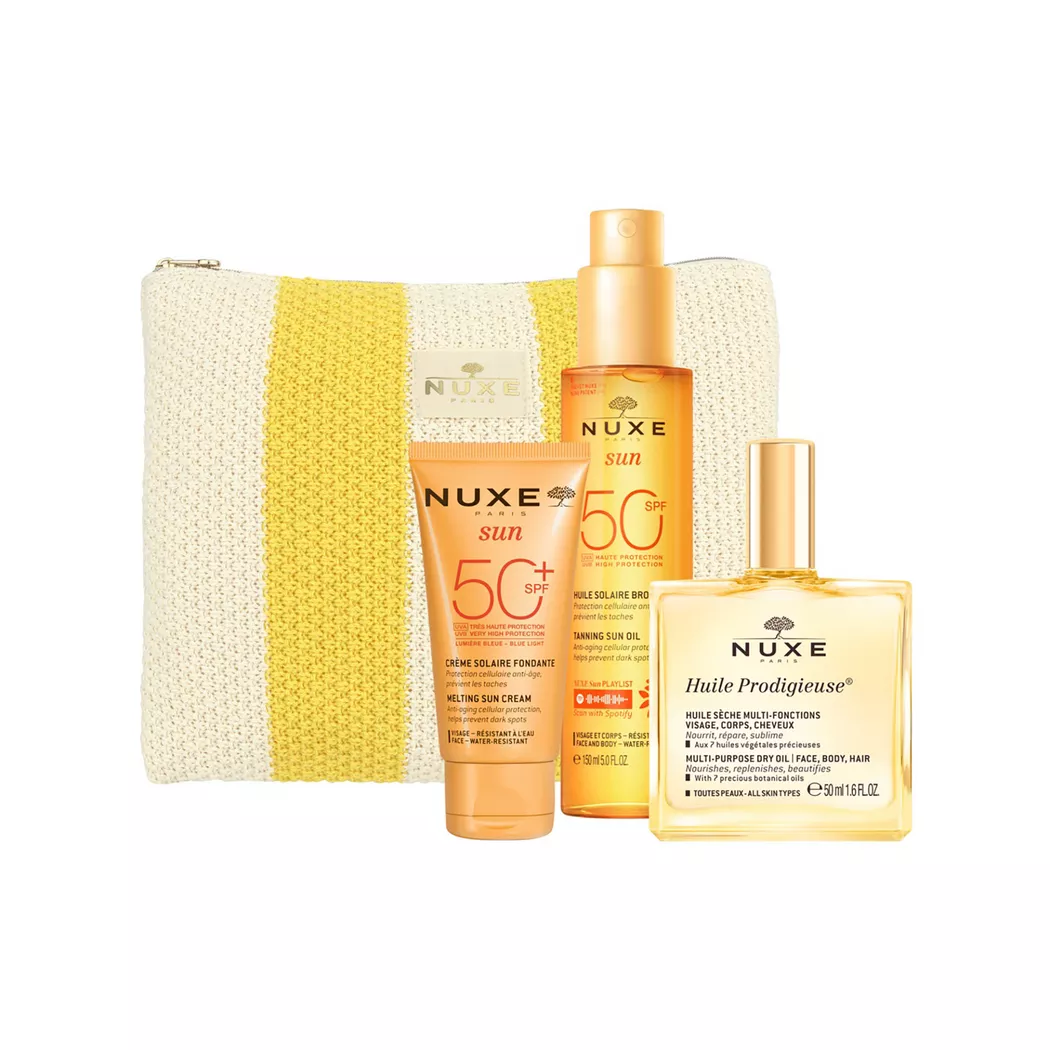 Nuxe Sun Tanning Oil Face And Body Spf 50 4-Piece Set
