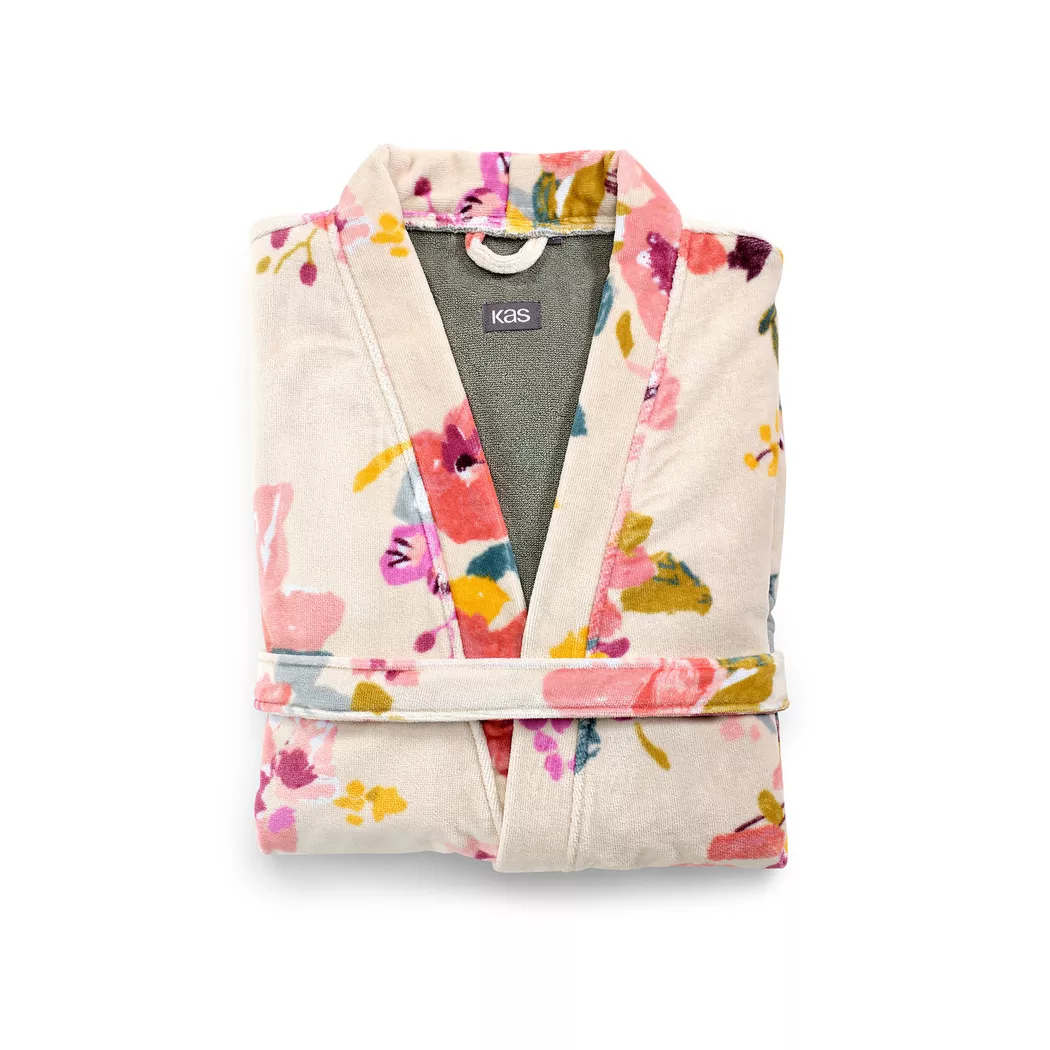 Kas - Bademantel, unisex, für Damen, Rosa, Größe S/M