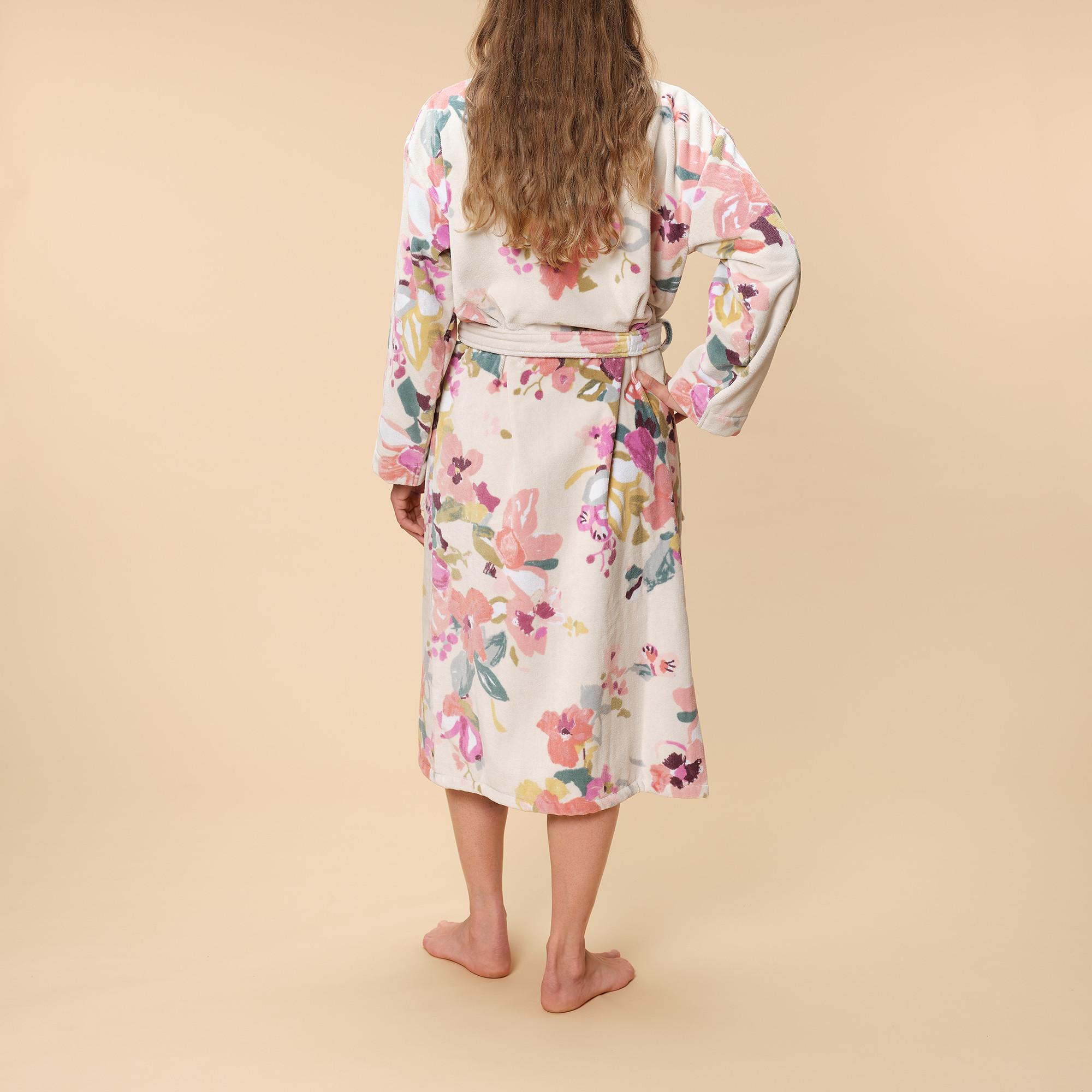 Kas Emeline Accappatoio Unisex Fantasia Floreale  