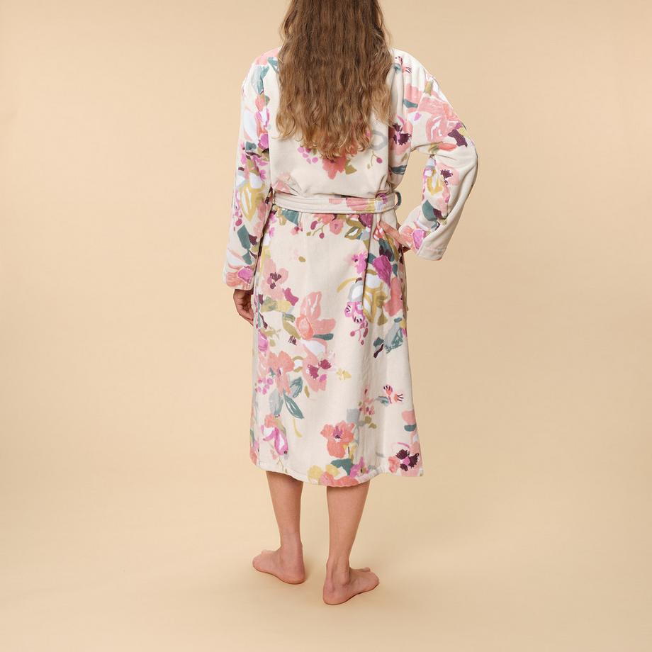 Kas Emeline Unisex Bademantel Blumenmuster  