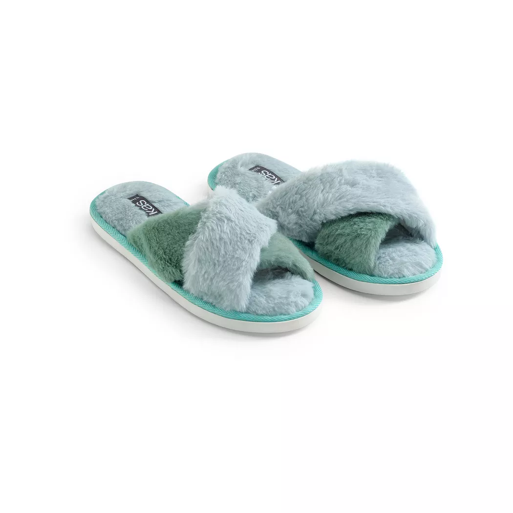 Kas - Hausschuhe, für Damen, Aquamarine, Größe S/M