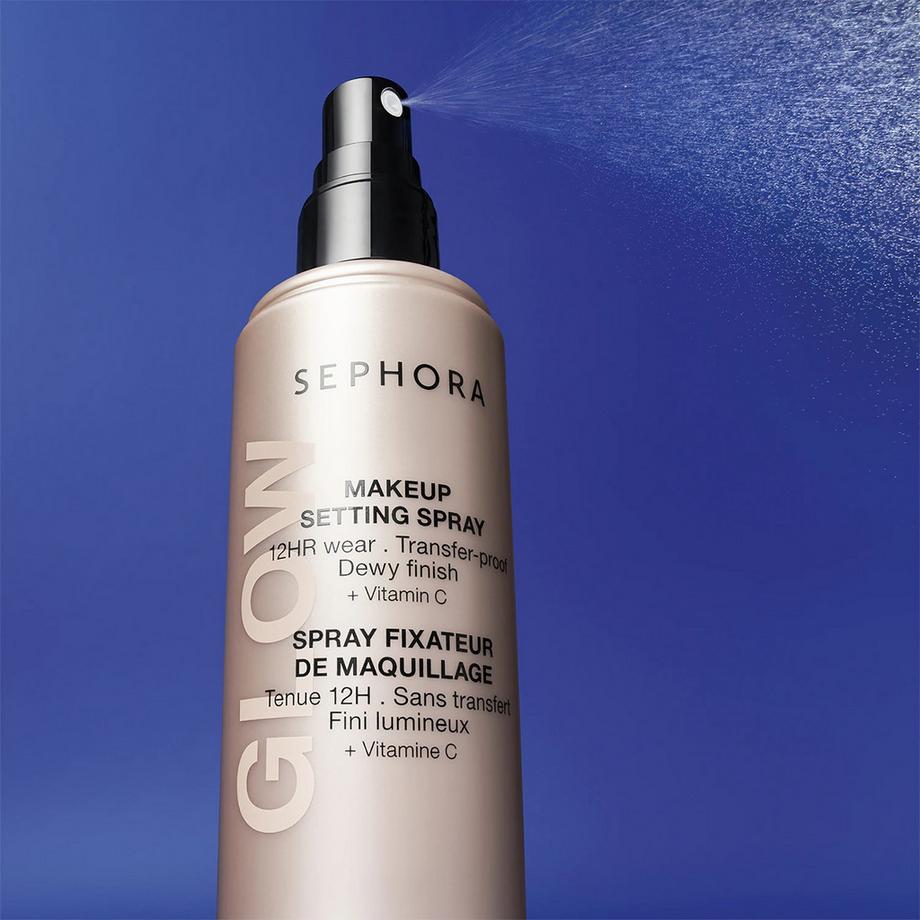 SEPHORA  Spray fixateur de maquillage GLOW - Tenue 12H, sans transfert, fini lumineux 