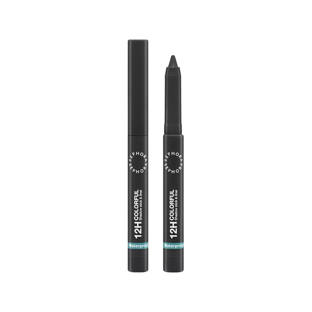 SEPHORA 12H Colorful Shadow Stick and Liner Black 1.4g