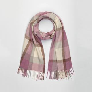 Manor Woman Sciarpa a quadri con frange  