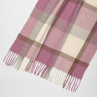 Manor Woman Sciarpa a quadri con frange  