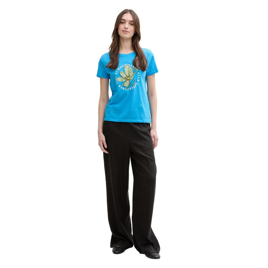 TOM TAILOR Denim T-shirt Stampa Floreale  