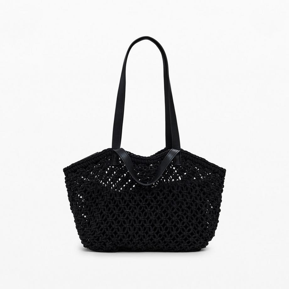 Desigual Borsa a Tracolla Mini Lavorata a Maglia  