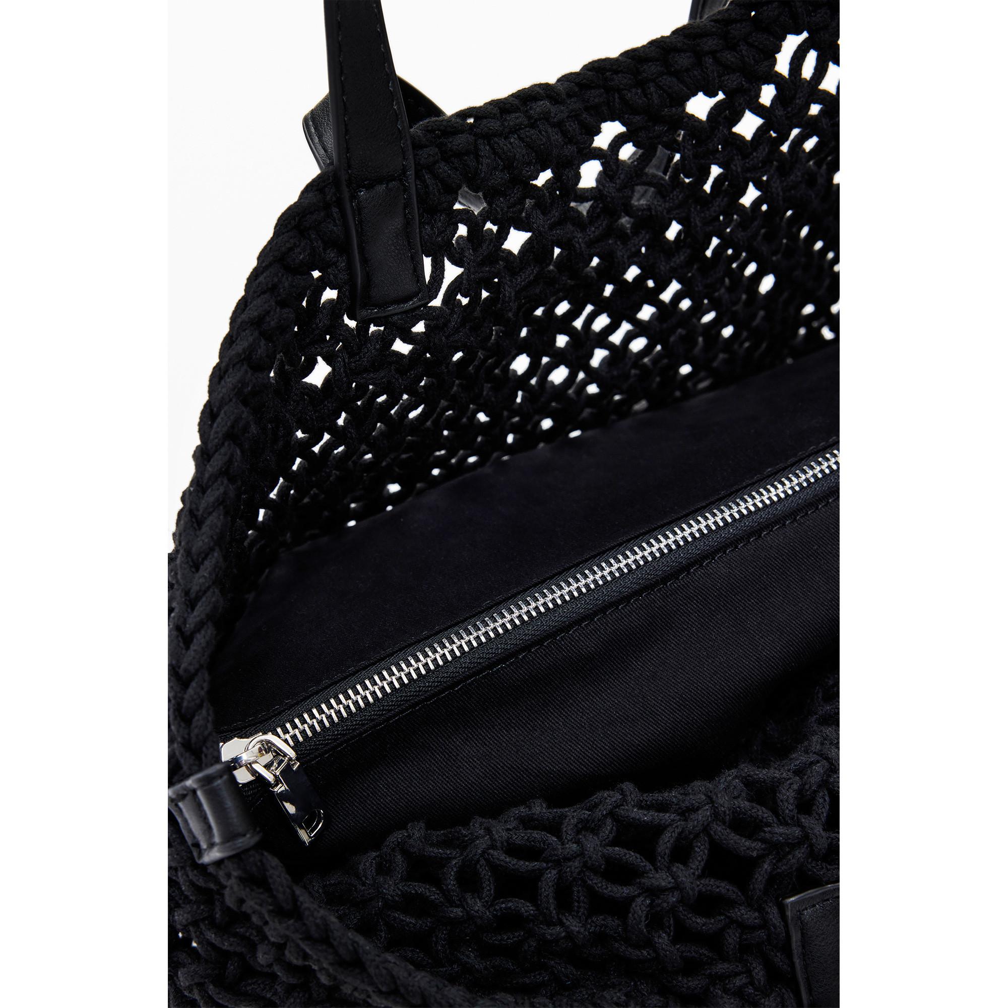 Desigual Mini Borsa a Tracolla all'Uncinetto  