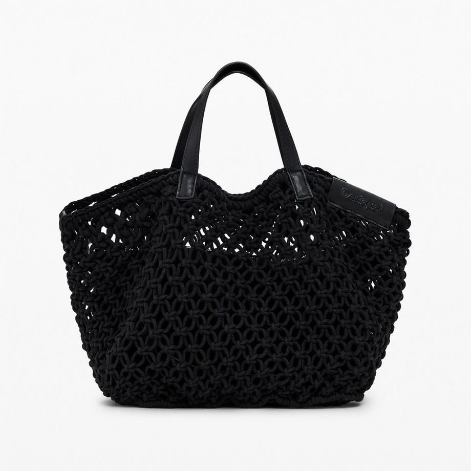 Desigual Borsa a Tracolla Mini Lavorata a Maglia  