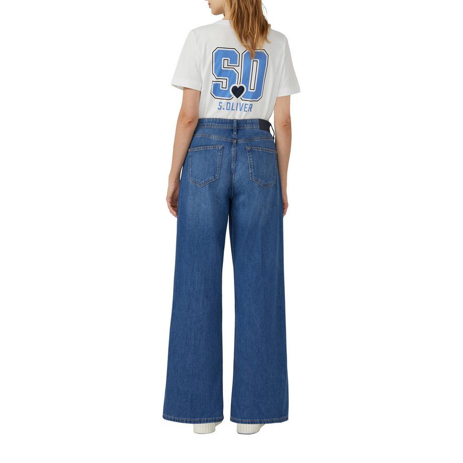S. Oliver Red Label Wide Leg High Rise Regular Fit Jeans  