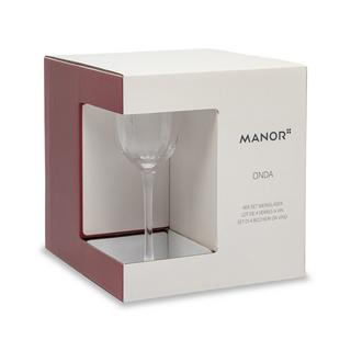 Manor Bicchieri da vino rosso 4 pezzi Onda 