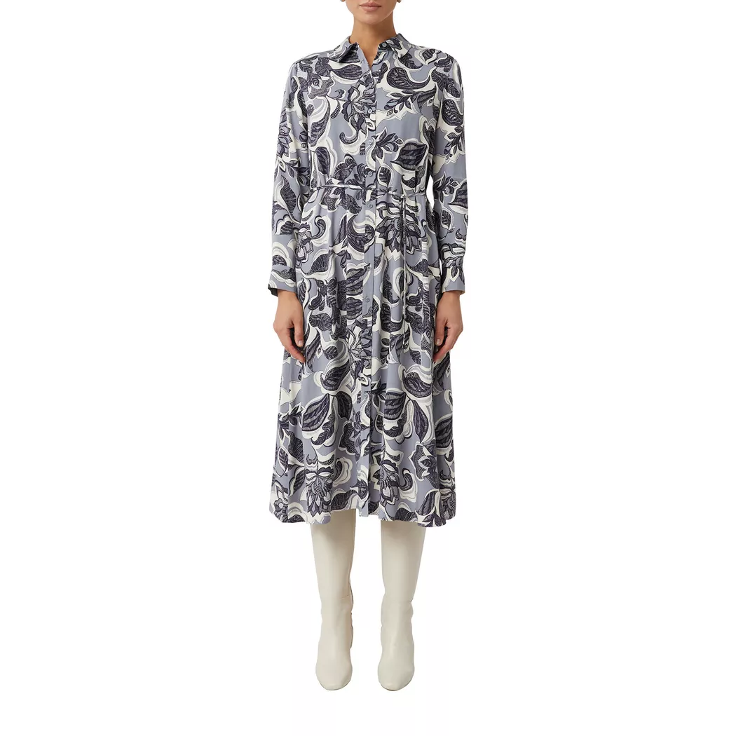 Comma - Kleid, für Damen, Blau, Größe 36